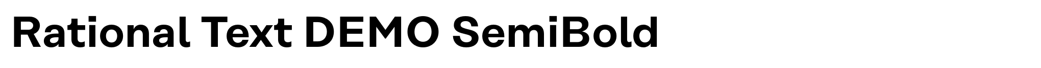 Rational Text DEMO SemiBold image